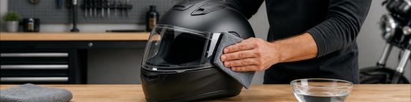 Comment nettoyer une visière de casque sans la rayer ?