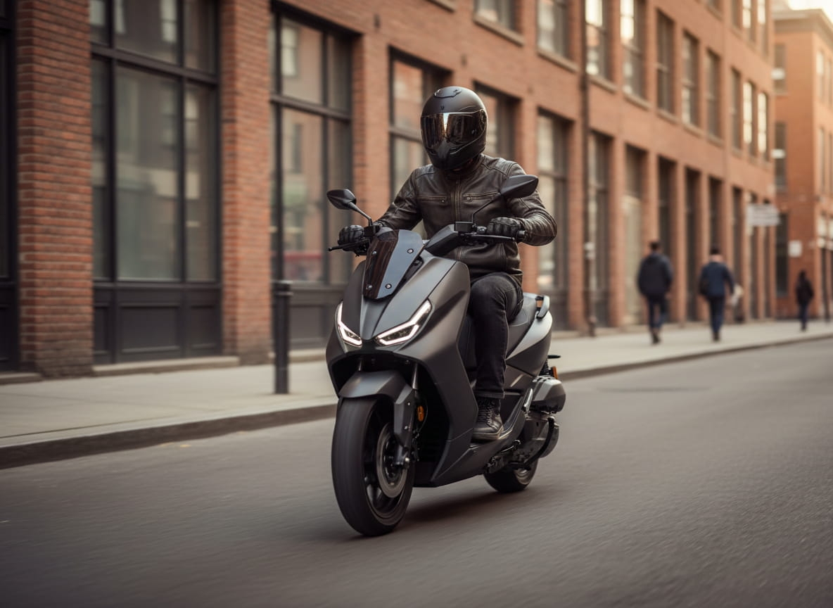 Image de maxiscooter nécessitant le permis A2 automatique