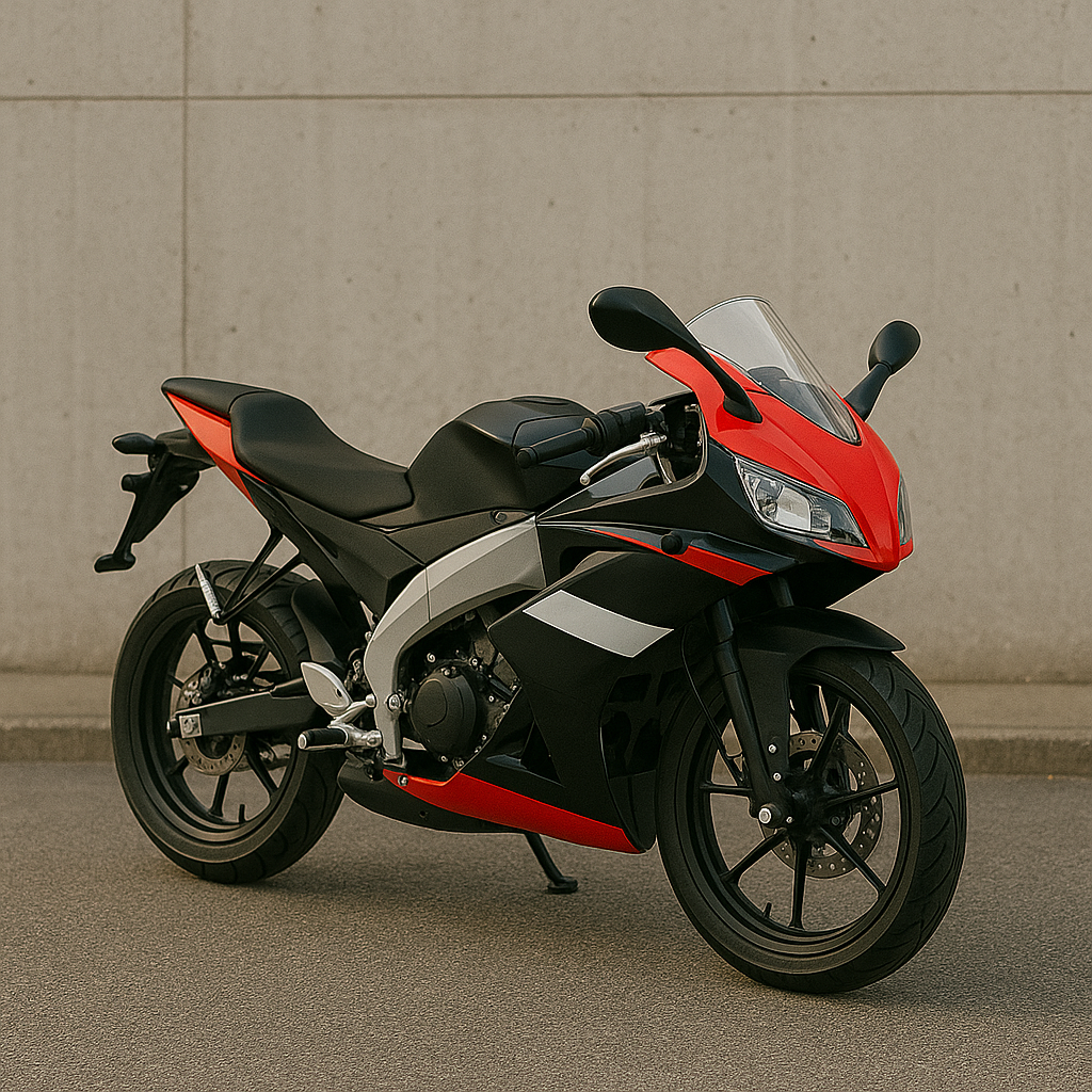 Image d'une moto 50cc sportive accessible avec le permis AM