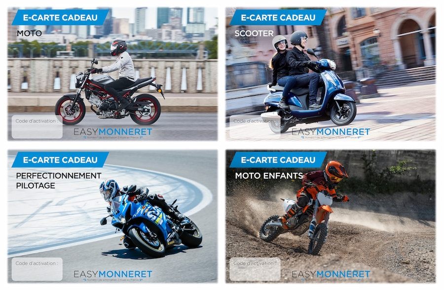 E-carte cadeau EasyMonneret, Formation deux-roues