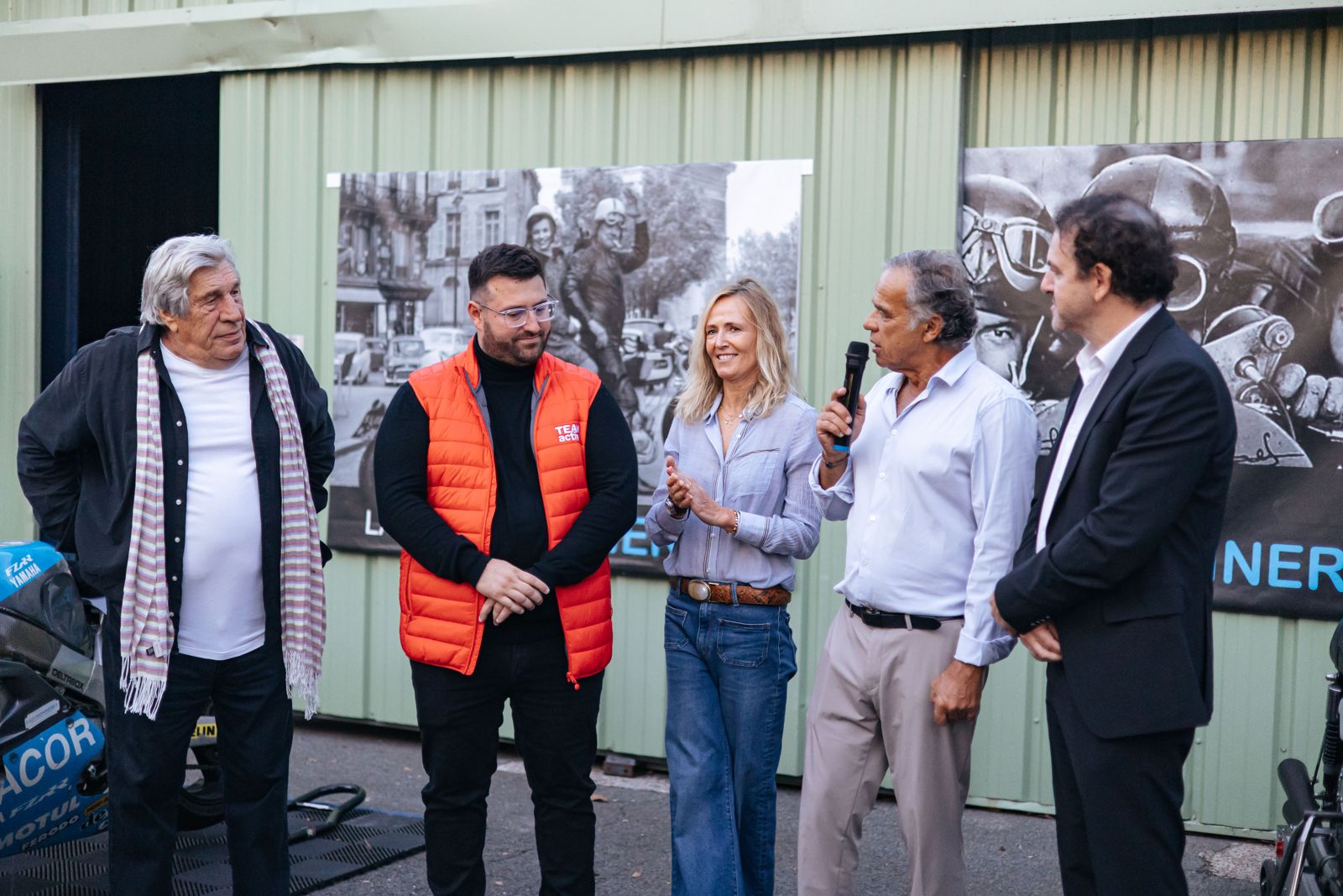 Intervenants réunis lors de l'inauguration d'EasyMonneret au Circuit de Deauville