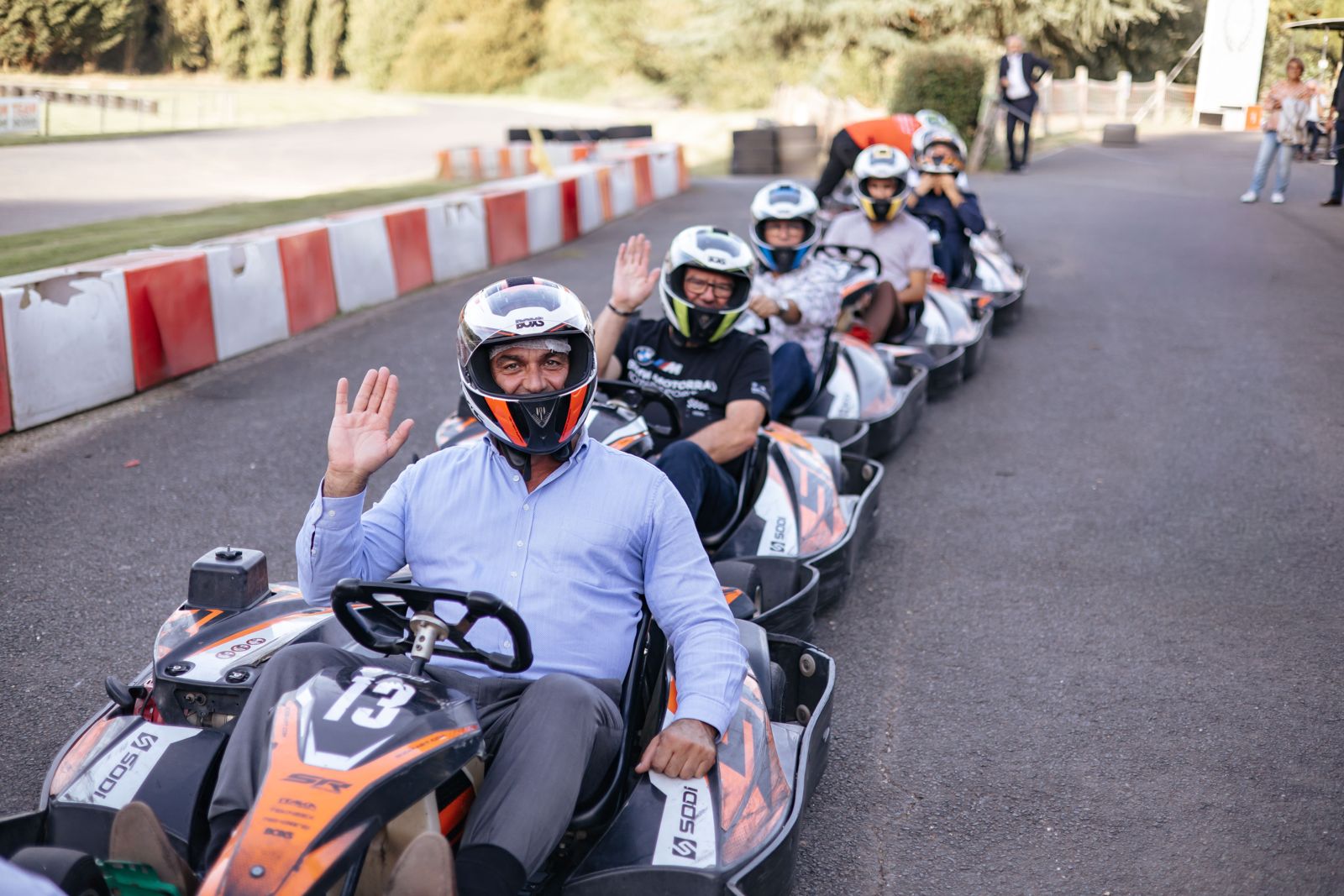 Invités au karting Team Active lors de l'inauguration EasyMonneret Deauville