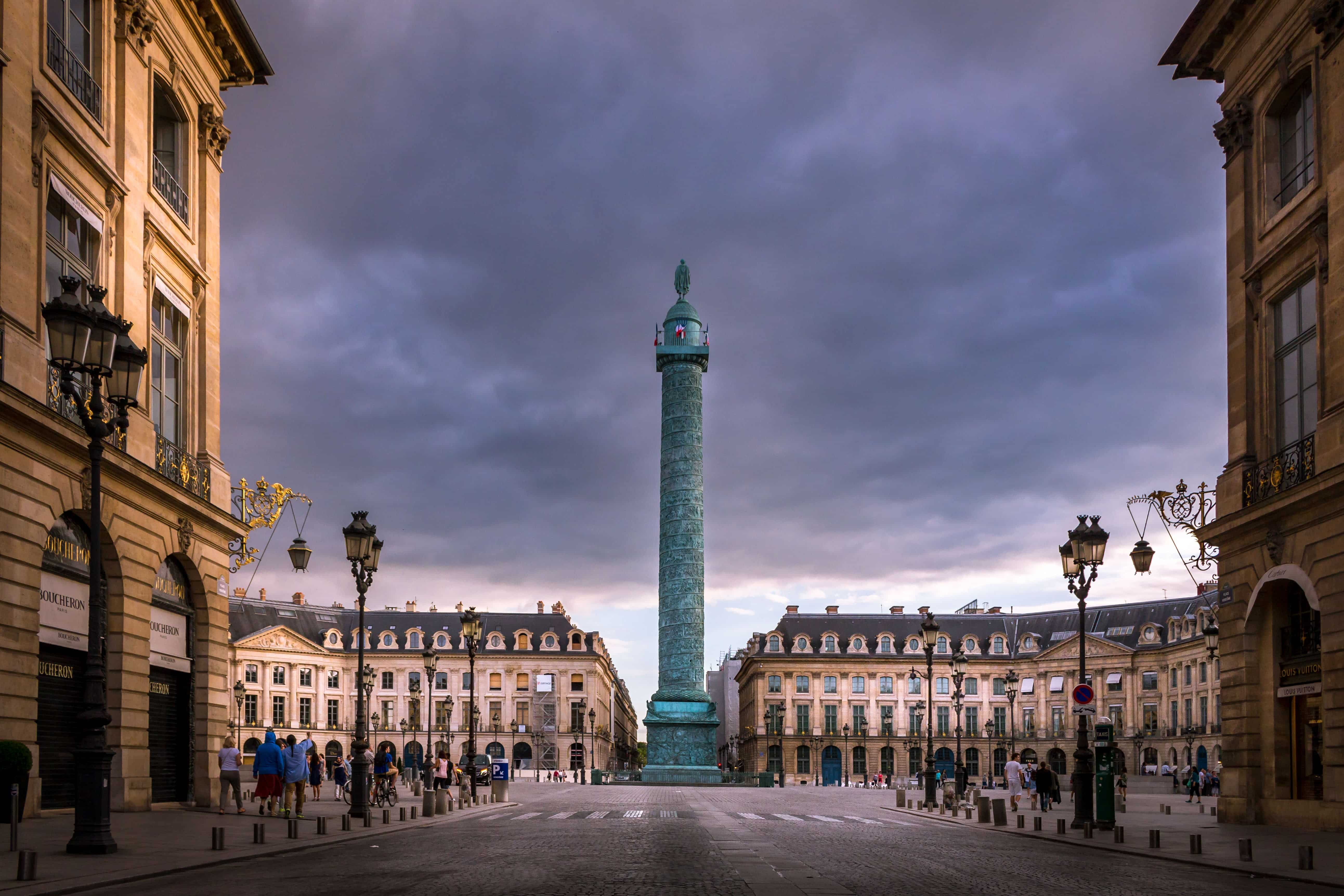 Photo de la colonne de la Place Vendôme à Paris