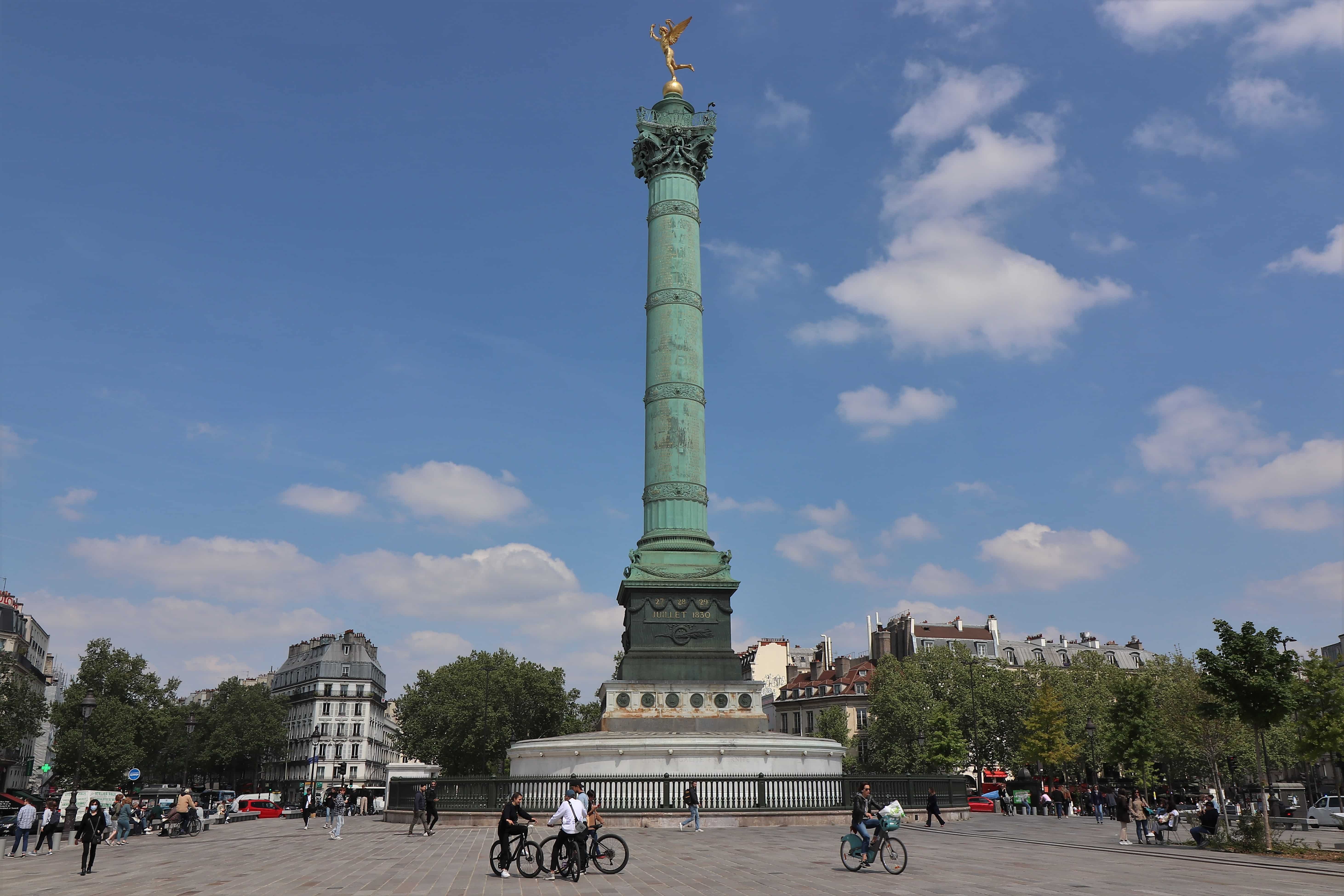 Photo de la colonne sur la Place de la Bastille